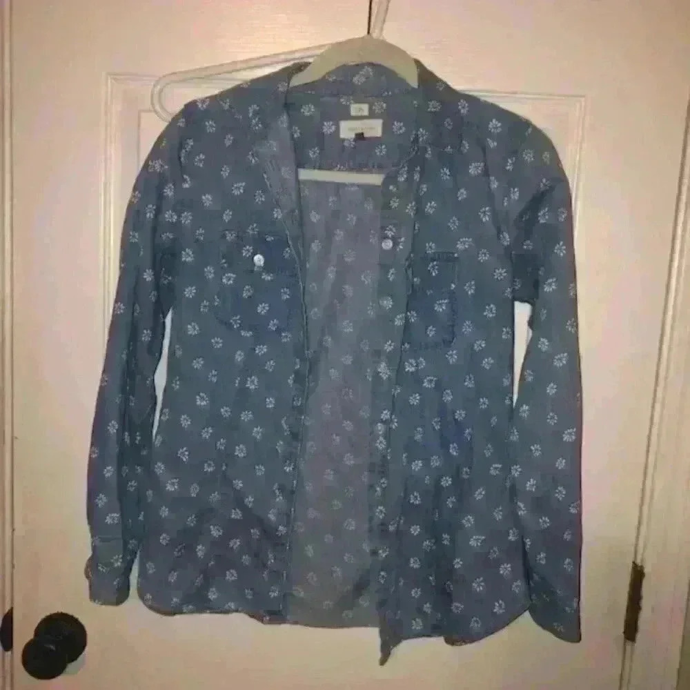 Ann Taylor Loft softened blouse xs
